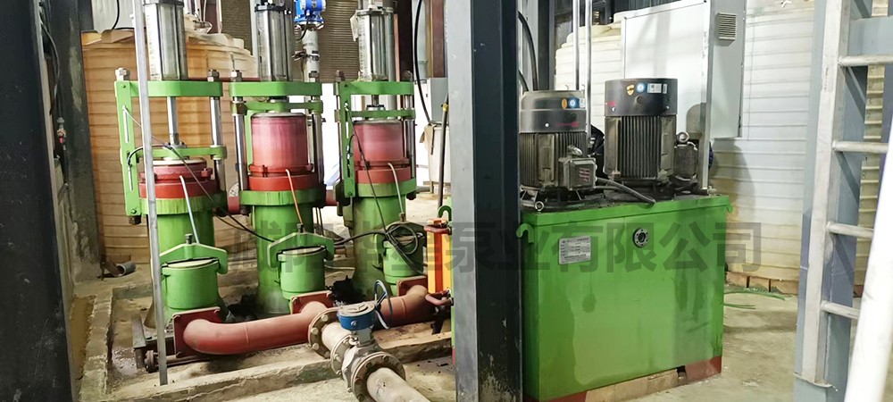 壓濾機(jī)柱塞泵三缸泵現(xiàn)場使用圖片3 洗煤廠大流量壓濾機(jī)節(jié)能入料泵